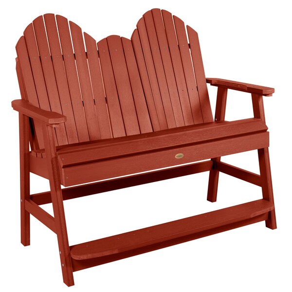 Highwood Usa 4ft Hamilton Counter Height Bench Outdoor Furniture for Patio, Backyard, Garden AD-BEN-HM2-RED - main